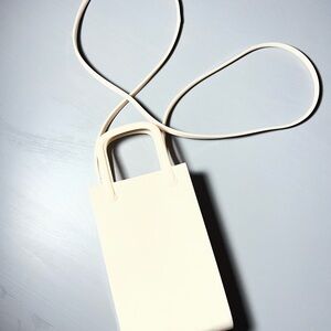 Melissa Minimal Cream Crossbody Phone Bag